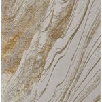 Aura Modern Abstract, Ivory/Taupe/Gold