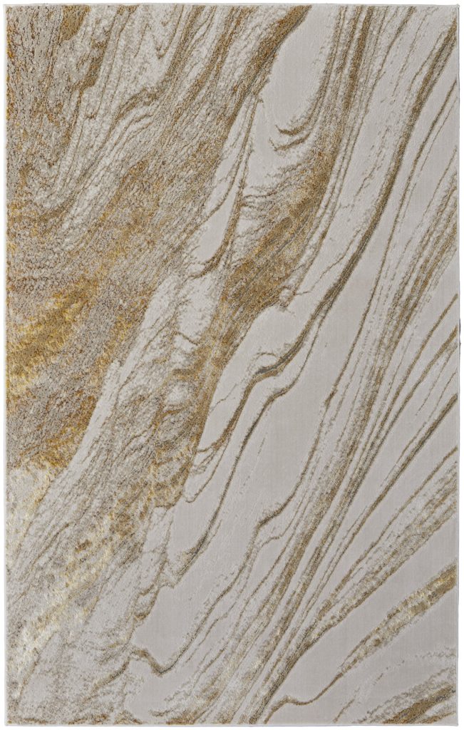 Aura Modern Abstract, Ivory/Taupe/Gold