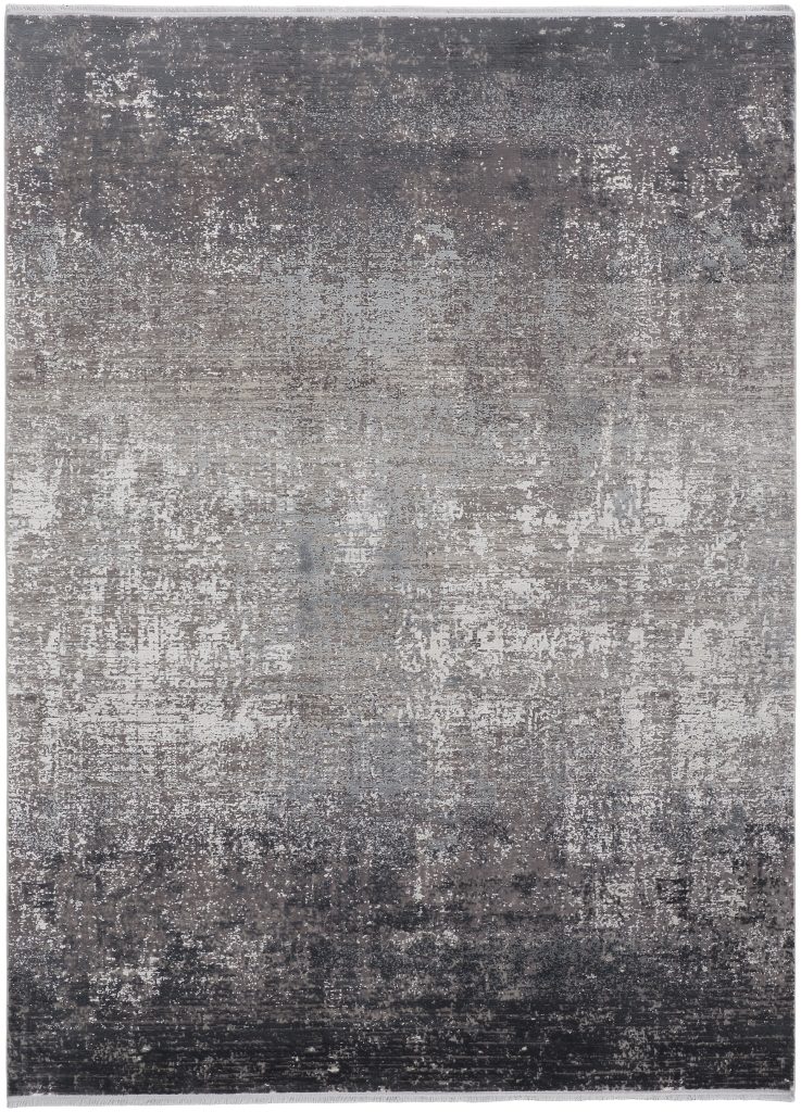 Cadiz Modern Abstract, Gray/Black/Silver