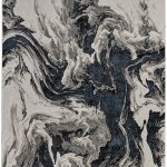 Micah Modern Abstract, Ivory/Black/Taupe