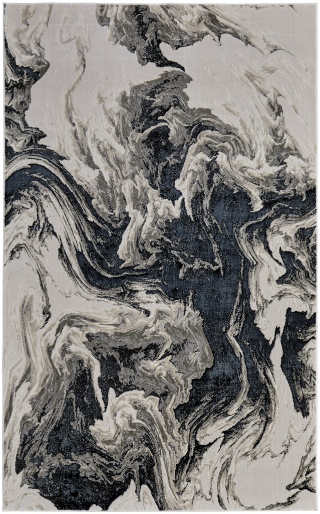 Micah Modern Abstract, Ivory/Black/Taupe