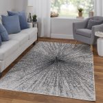 Micah Modern Abstract, Ivory/Gray/Blue