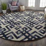 Lorrain Modern Geometric, Tan/Black