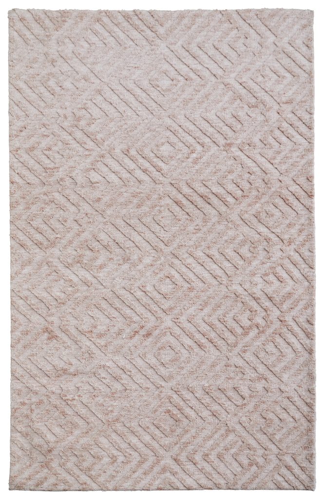 Colton Modern Diamond, Pink/Ivory