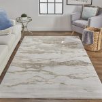 Aura Modern Abstract, Ivory/Tan/Gray