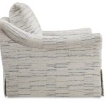 Emme Skirted Swivel Chair (Topstitch)