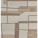 Pollock Modern Geometric, Ivory/Brown/Tan