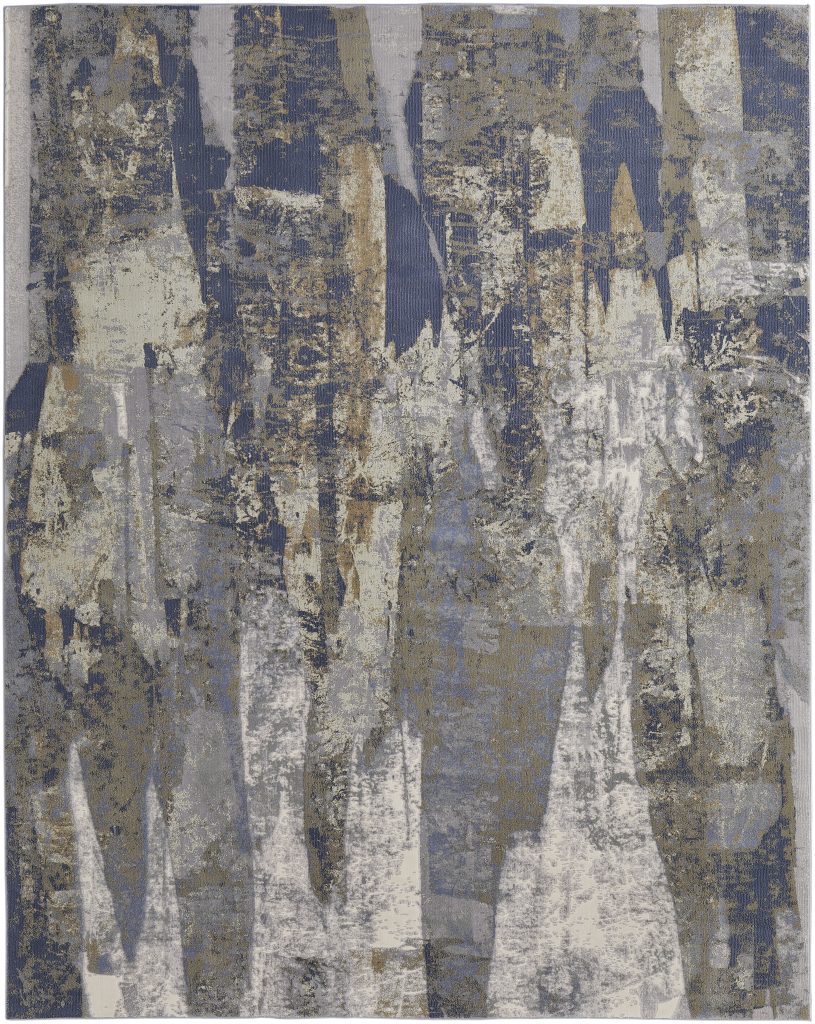 Clio Modern Abstract, Blue/Gray/Tan