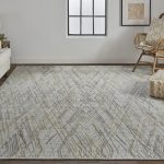 Elias Modern Abstract, Gray/Ivory