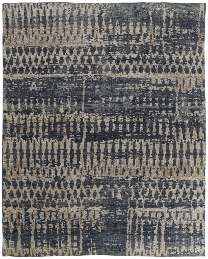 Palomar Transitional Abstract, Blue/Gray/Tan