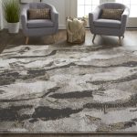 Vancouver Modern Abstract, Ivory/Brown/Taupe