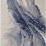 Clio Modern Abstract, Blue/Gray/Ivory