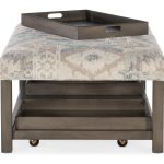 Hollis Rectangle Non-Tufted Tray Ottoman