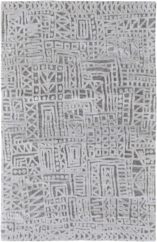 Colton Modern Abstract, Gray/Silver