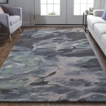 Amira Transitional Abstract, Green/Blue/Black
