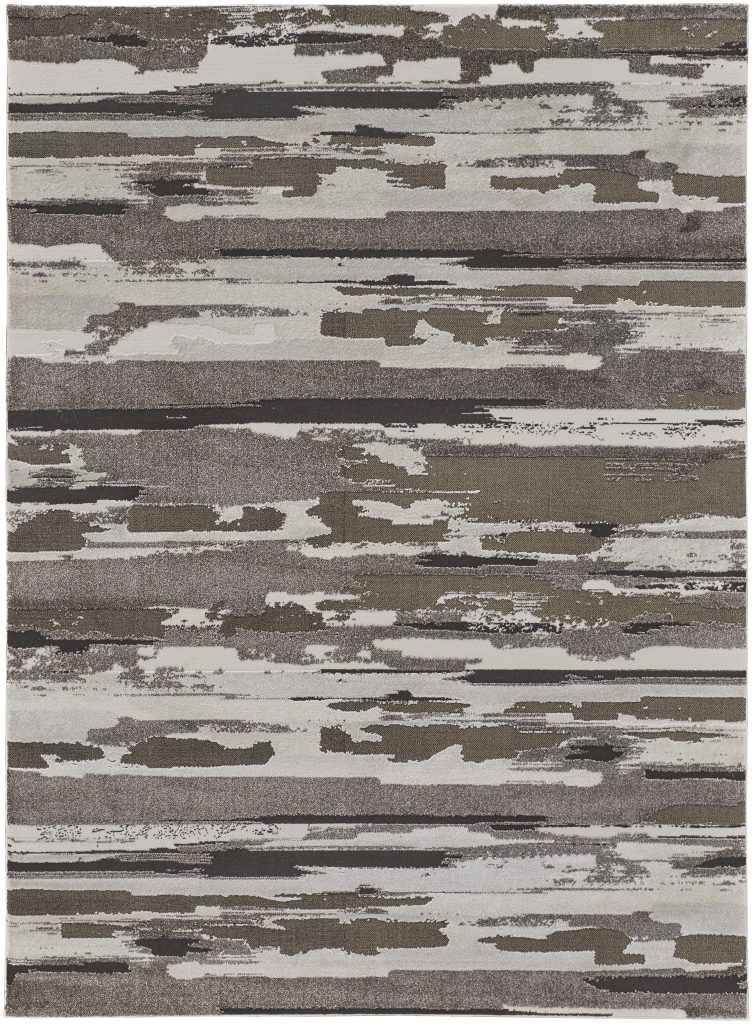 Vancouver Modern Abstract, Brown/Ivory