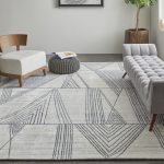 Whitton Modern Abstract, Ivory/Black