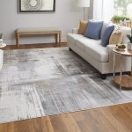 Clio Modern Abstract, Ivory/Gray/Brown