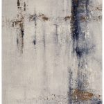 Clio Modern Abstract, Ivory/Blue/Brown