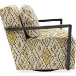 Creighton Exposed Wood Swivel Chair