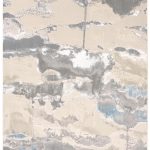 Azure Modern Watercolor, Ivory/Gray/Blue