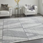 Whitton Modern Abstract, Ivory/Black