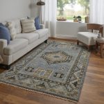 Fillmore Traditional Medallion, Blue/Green