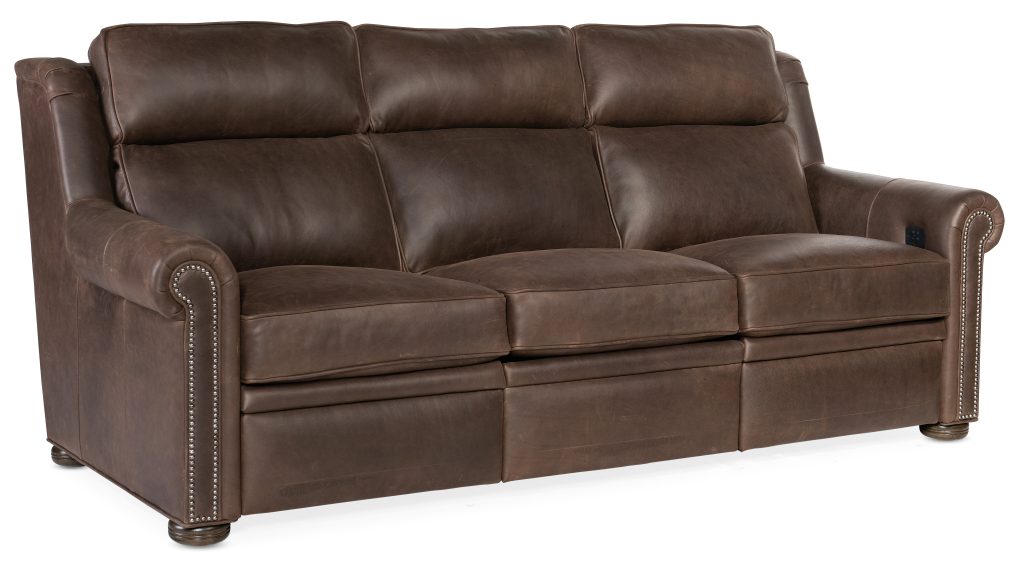Reece Reclining Sofa with Power Headrest - Two Piece Back