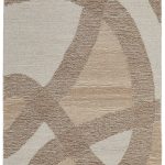 Pollock Modern Abstract, Brown/Tan/Ivory