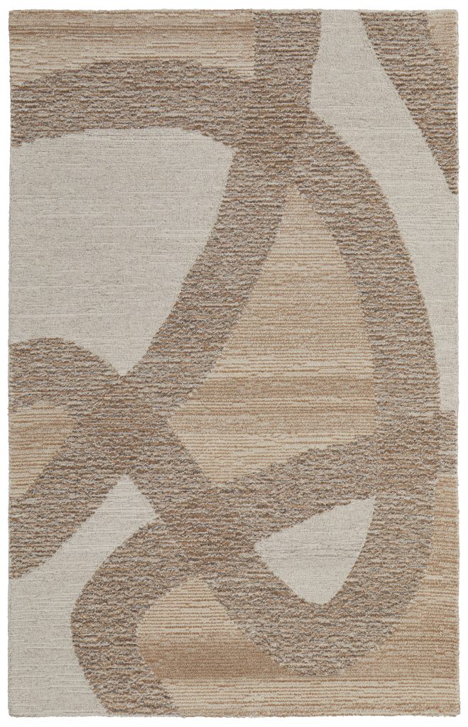 Pollock Modern Abstract, Brown/Tan/Ivory