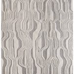Kimball Transitional Abstract, Ivory/Gray