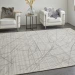 Whitton Modern Abstract, Ivory/Gray