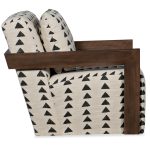 Cabell Exposed Wood Swivel Chair