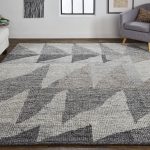 Alford Modern Geometric, Ivory/Gray/Taupe