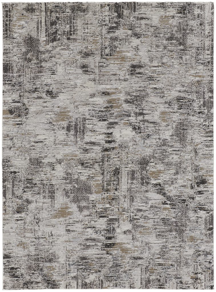Vancouver Modern Abstract, Ivory/Gray/Brown
