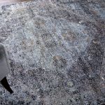 Sarrant Transitional Distressed, Gray/Silver/Ivory