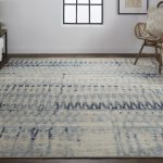 Palomar Transitional Abstract, Blue/Tan