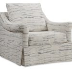 Emme Skirted Swivel Chair (Topstitch)