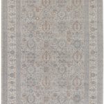 Marquette Transitional Oriental, Taupe/Silver/Blue