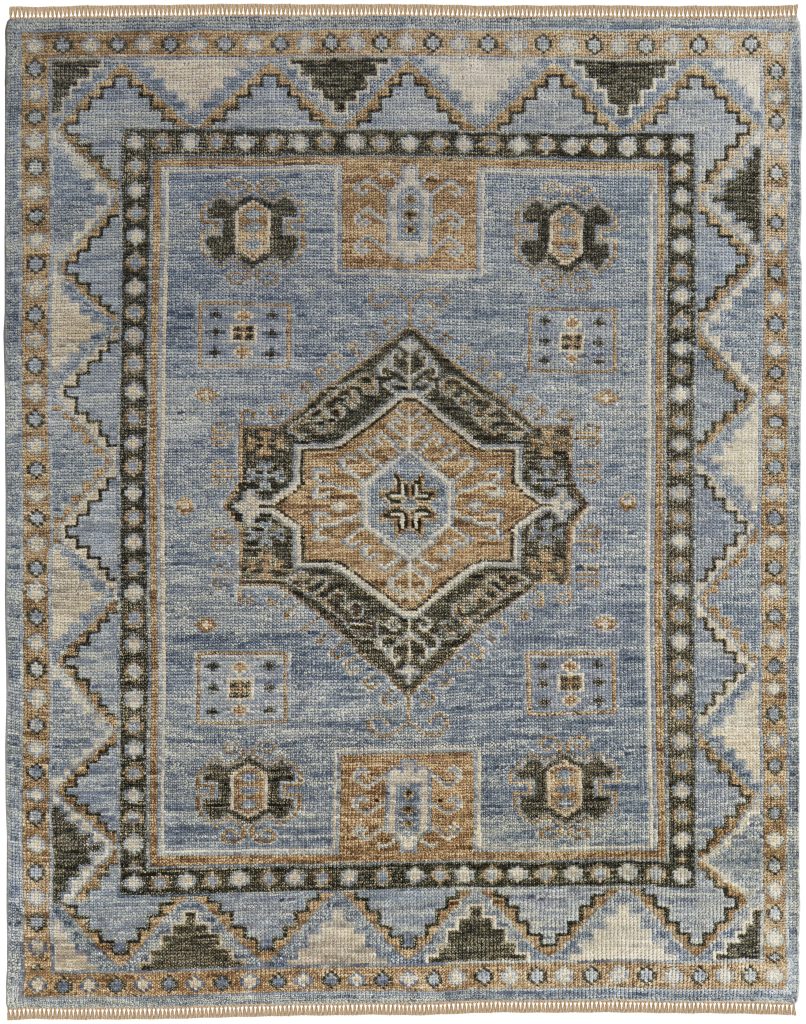 Fillmore Traditional Medallion, Blue/Green
