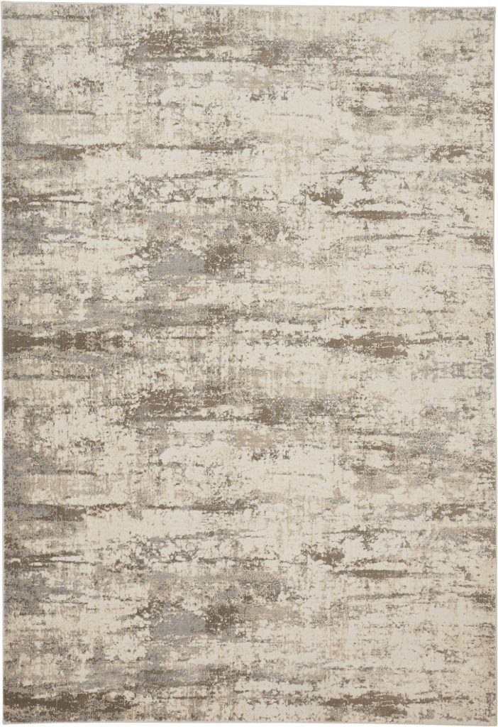 Parker Transitional Abstract, Ivory/Brown
