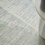 Brighton Modern Abstract, Blue/Ivory/Silver