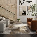 Mandana Modern Abstract, Brown/Ivory