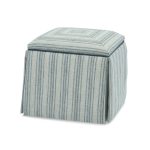 Lily Skirted Storage Ottoman