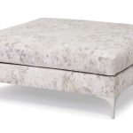 Lauren Chrome Square Ottoman