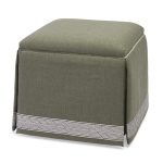 Lily Skirted Ottoman