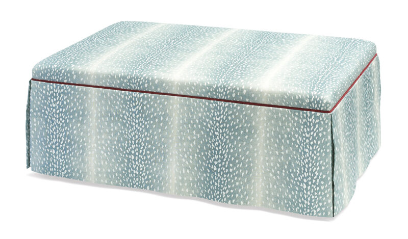 Lily Large Rectangular Skirted Ottoman