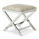 Anya Chrome Ottoman