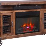 62" Highboy Fireplace Console