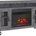 62" Highboy Fireplace Console